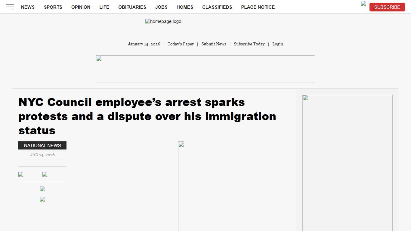 NYC Council employee’s arrest sparks protests and a dispute over his immigration status | News, Sports, Jobs - Marietta Times