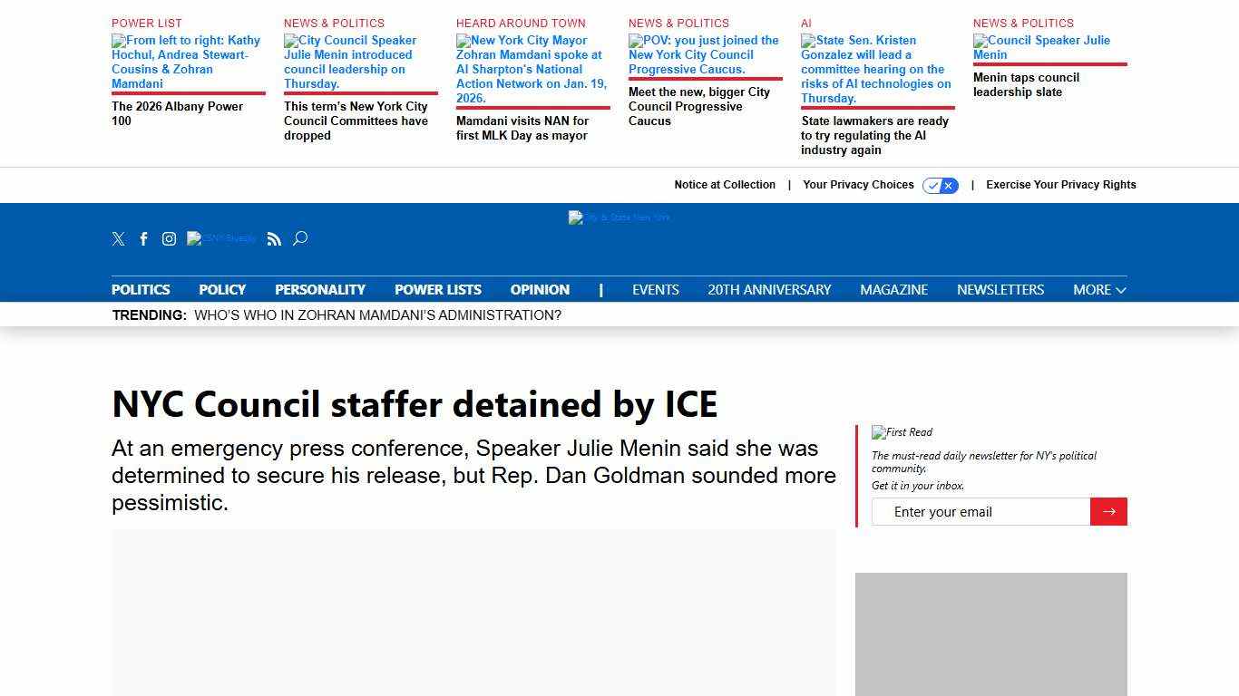NYC Council staffer detained by ICE - City & State New York